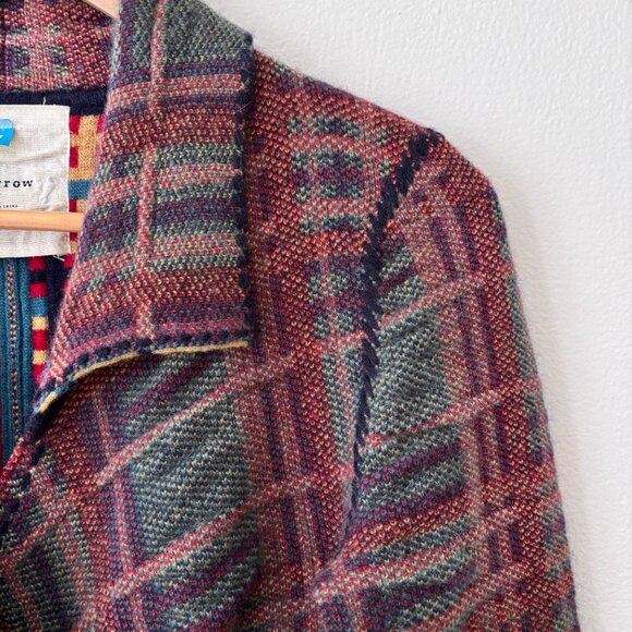 Anthropologie Sparrow Cascading Tulle Wool Angora Blend Cardigan - Picture 4 of 7